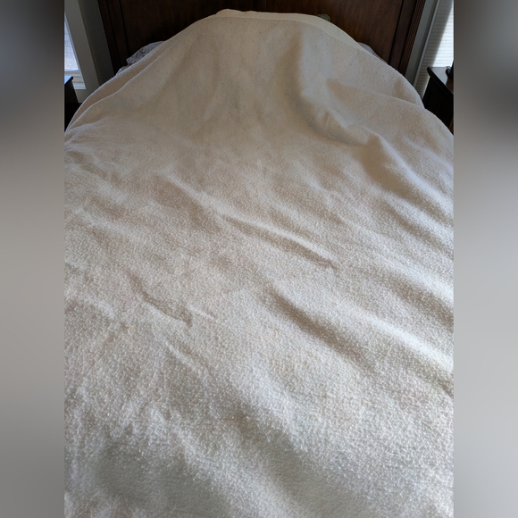 VTG Floral Blanket Satin Trim - Picture 4 of 9